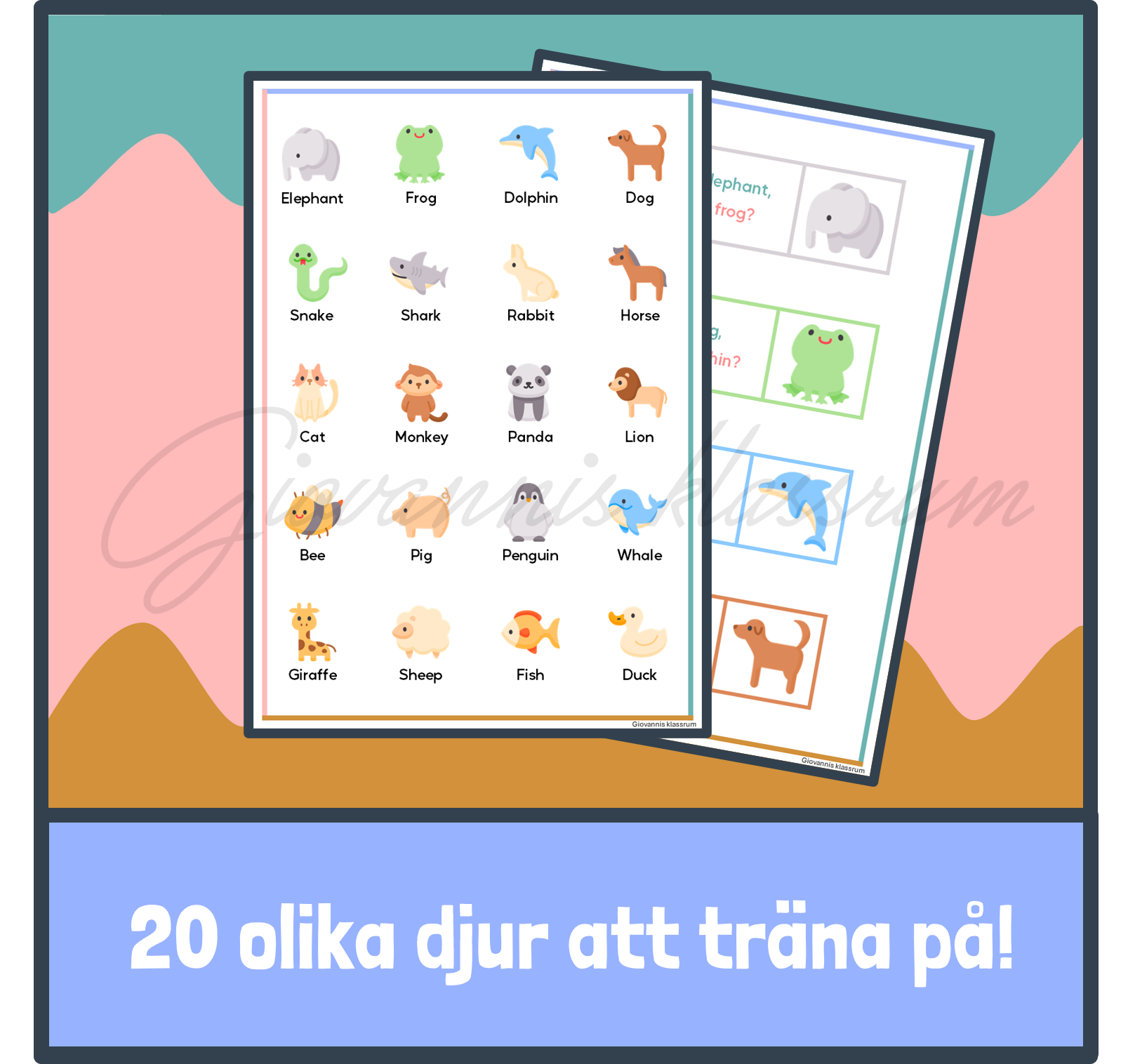 Word chain - Animals