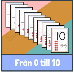 Väggsiffror med skrivriktning – äpplen - bild 3