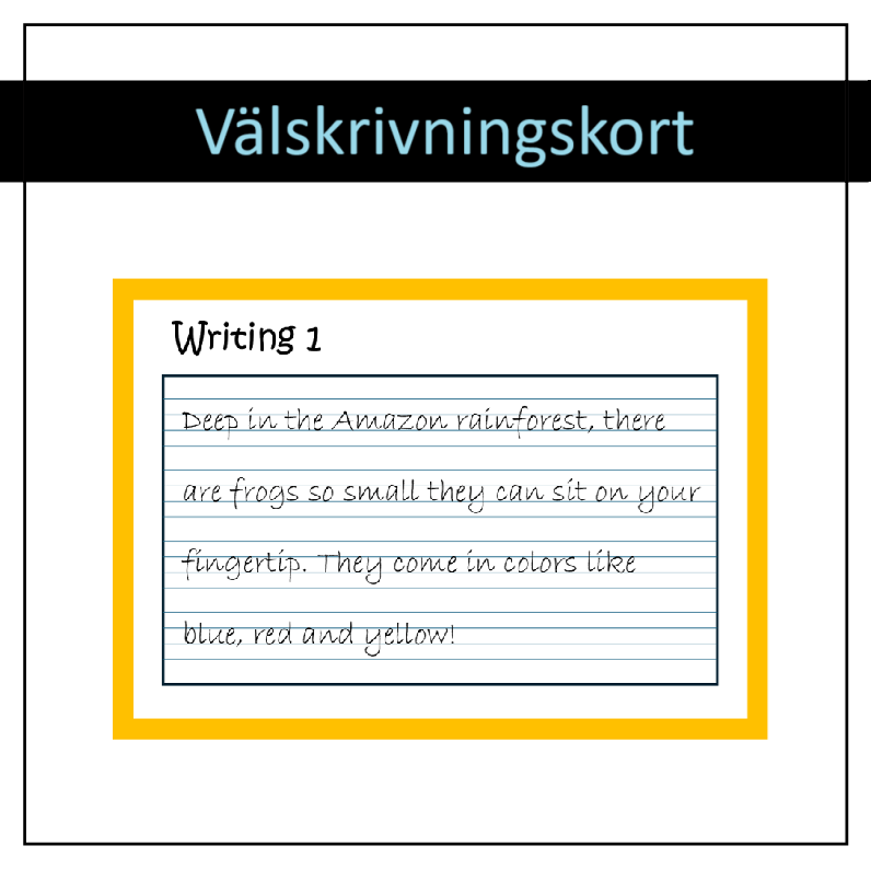 100 st Välskrivningskort – engelska