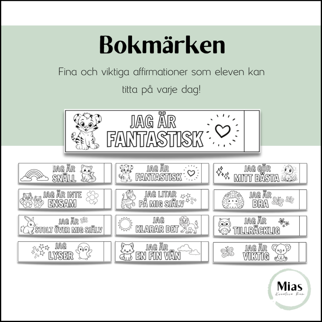 Bokmärken: Affirmationer