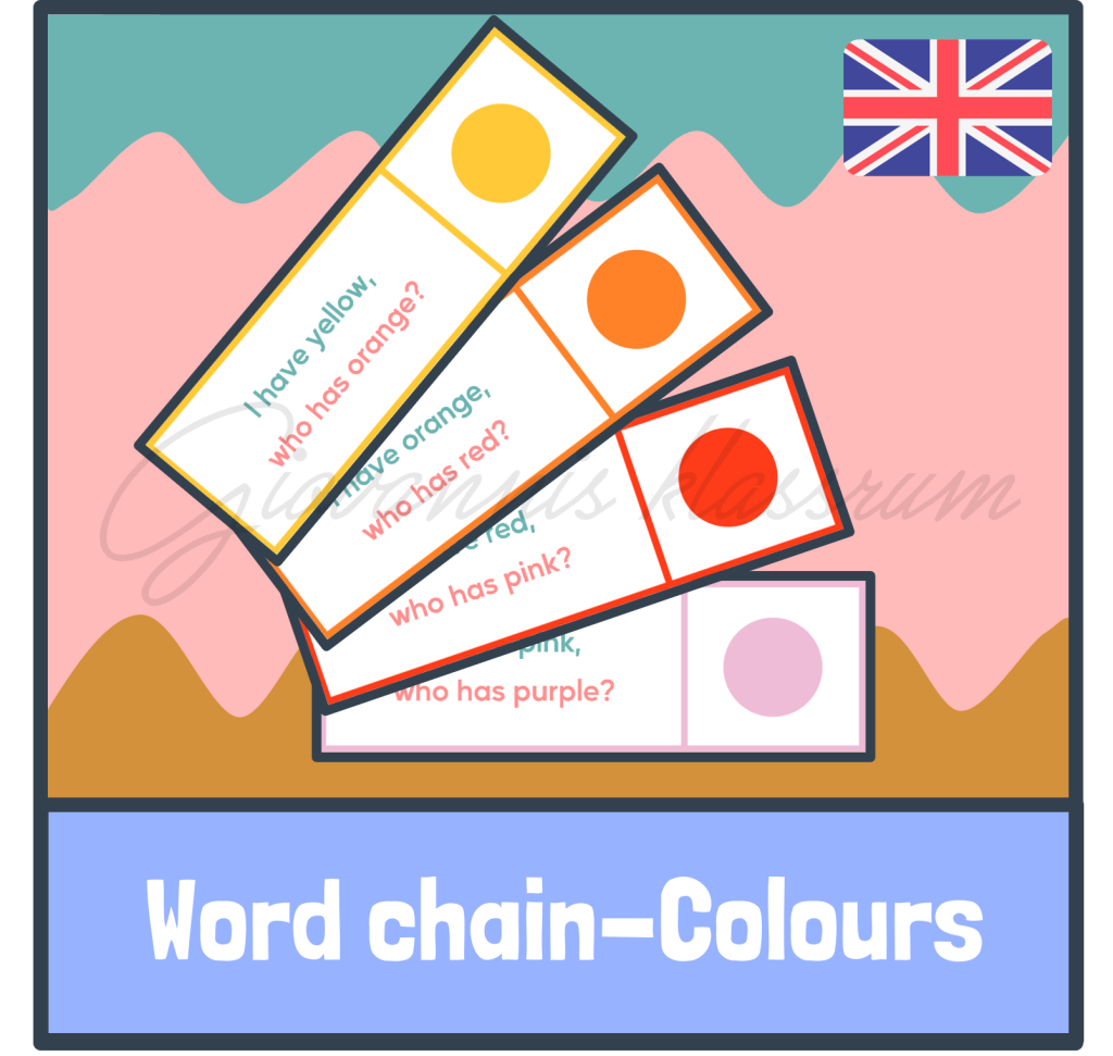 Word chain – Colours