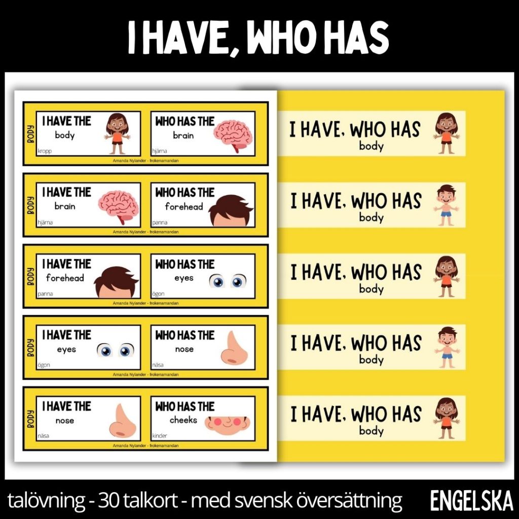 I have, who has domino – body (med stödstruktur)