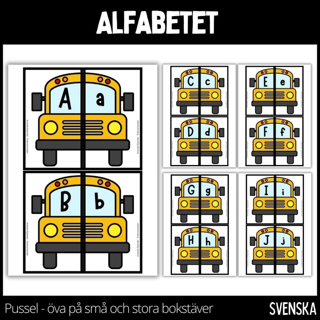 Öva på alfabetet – pussel
