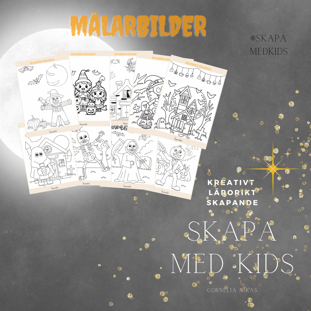 Halloween målarbilder