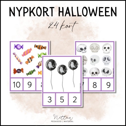 Nypkort Halloween antal 0-10