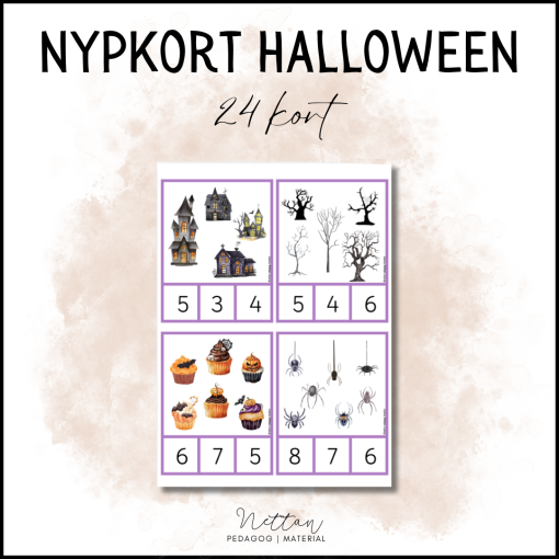 Nypkort Halloween antal 0-10
