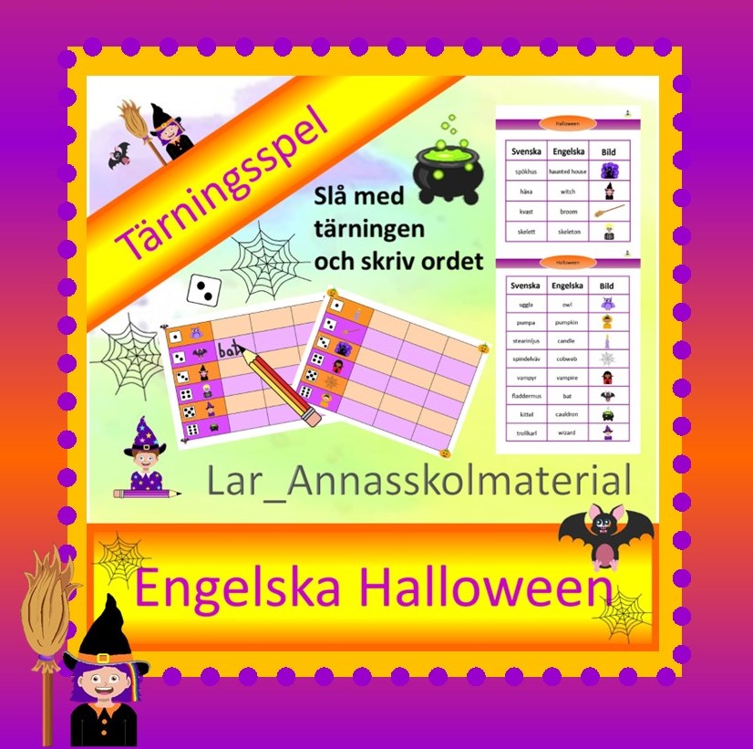 Engelska Halloween tärningsspel