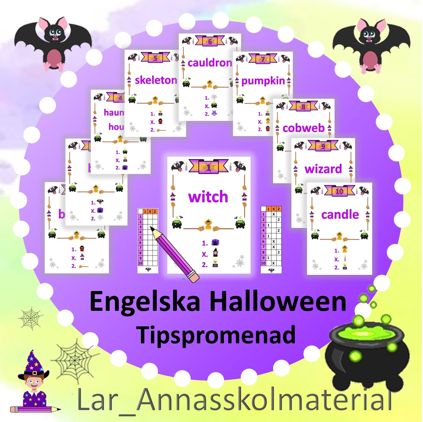 Engelska Halloween tipspromenad
