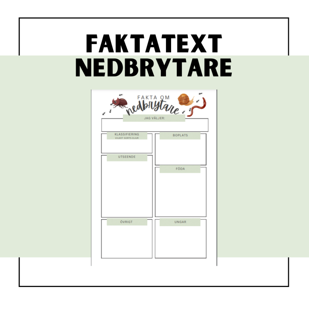 Mall faktatext nedbrytare