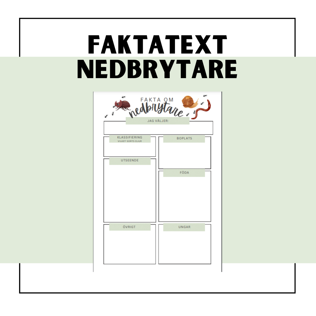 Mall faktatext nedbrytare