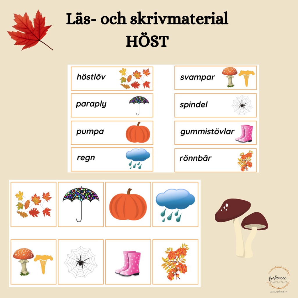 Läs- och skrivmaterial: HÖST