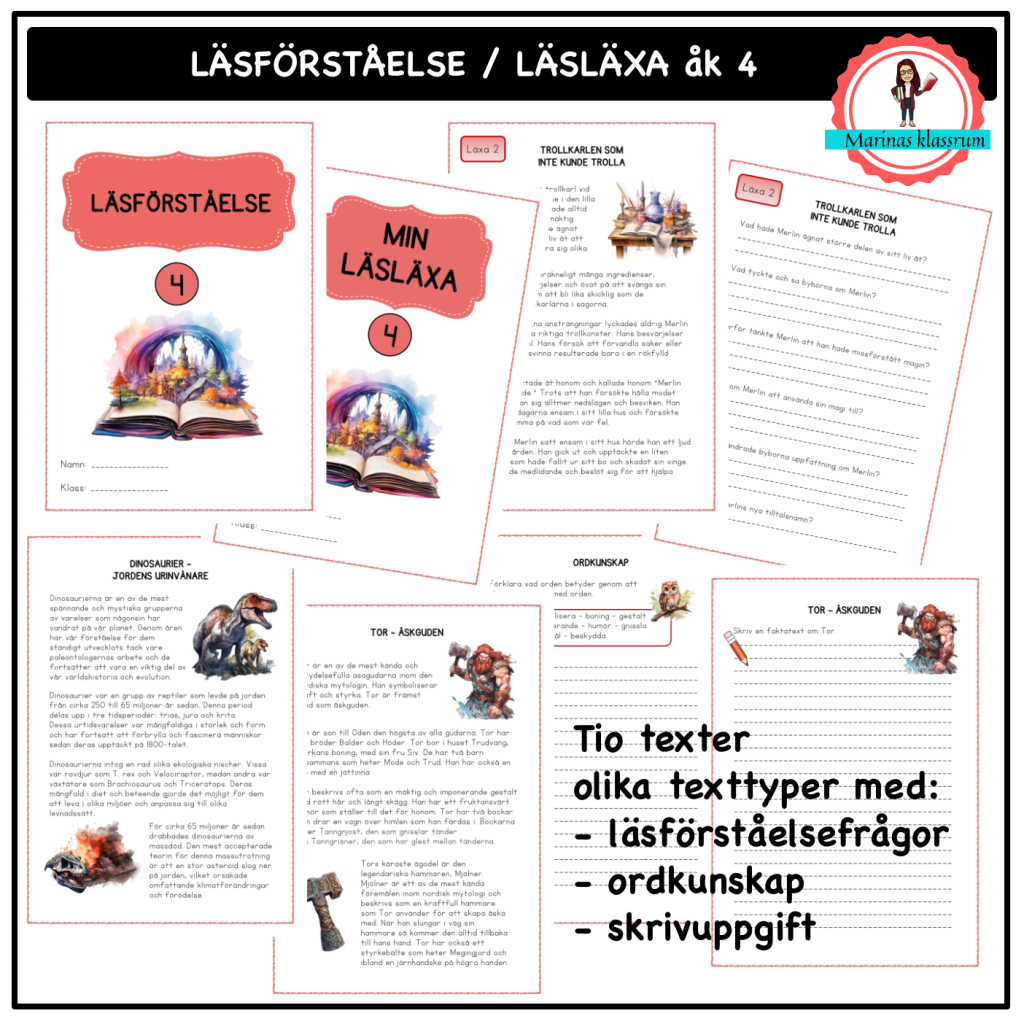 Läsförståelse / Läsläxa åk 4