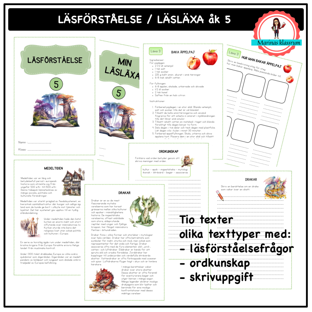 Läsförståelse / Läsläxa åk 5