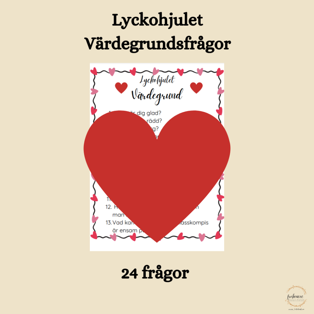 Lyckohjulet: Värdegrundsfrågor