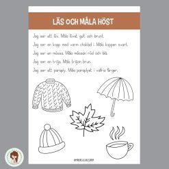 Läs och måla höst