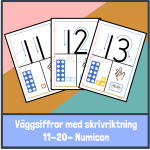 Väggsiffror med skrivriktning – Numicon (11-20) - bild 1