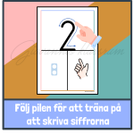 Väggsiffror med skrivriktning – Numicon - bild 2
