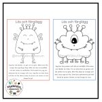 Läs och färglägg – monster - bild 2