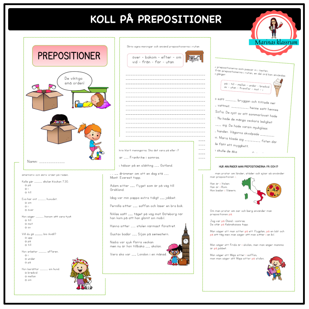 Koll på prepositioner