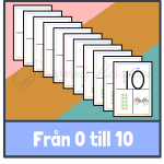 Väggsiffror med skrivriktning – prickar - bild 3