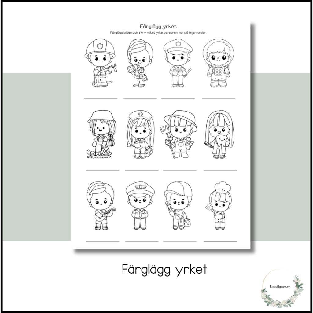Färglägg yrket