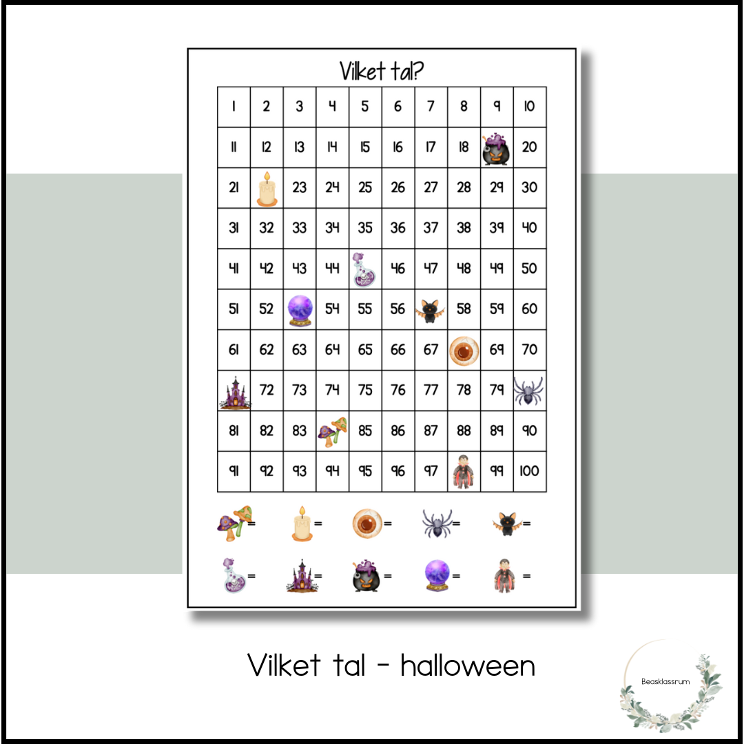 Vilket tal - halloween