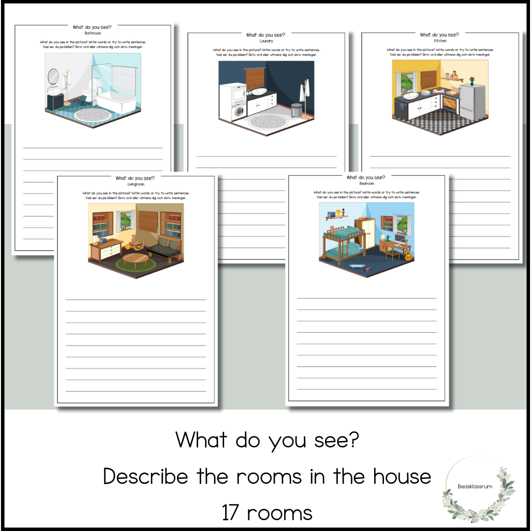 What do you see? Describe the rooms