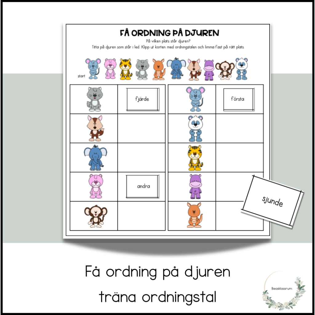 Få ordning på djuren