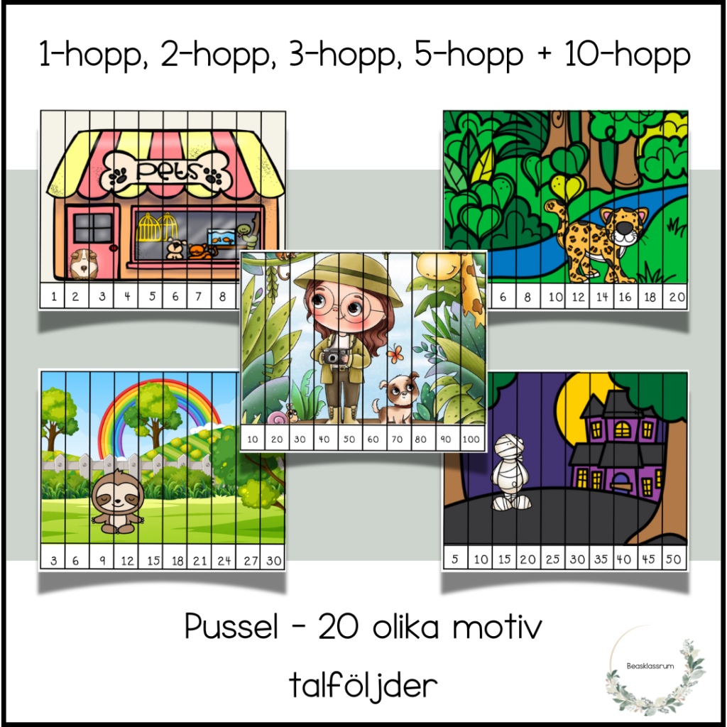 Pussel – talföljder