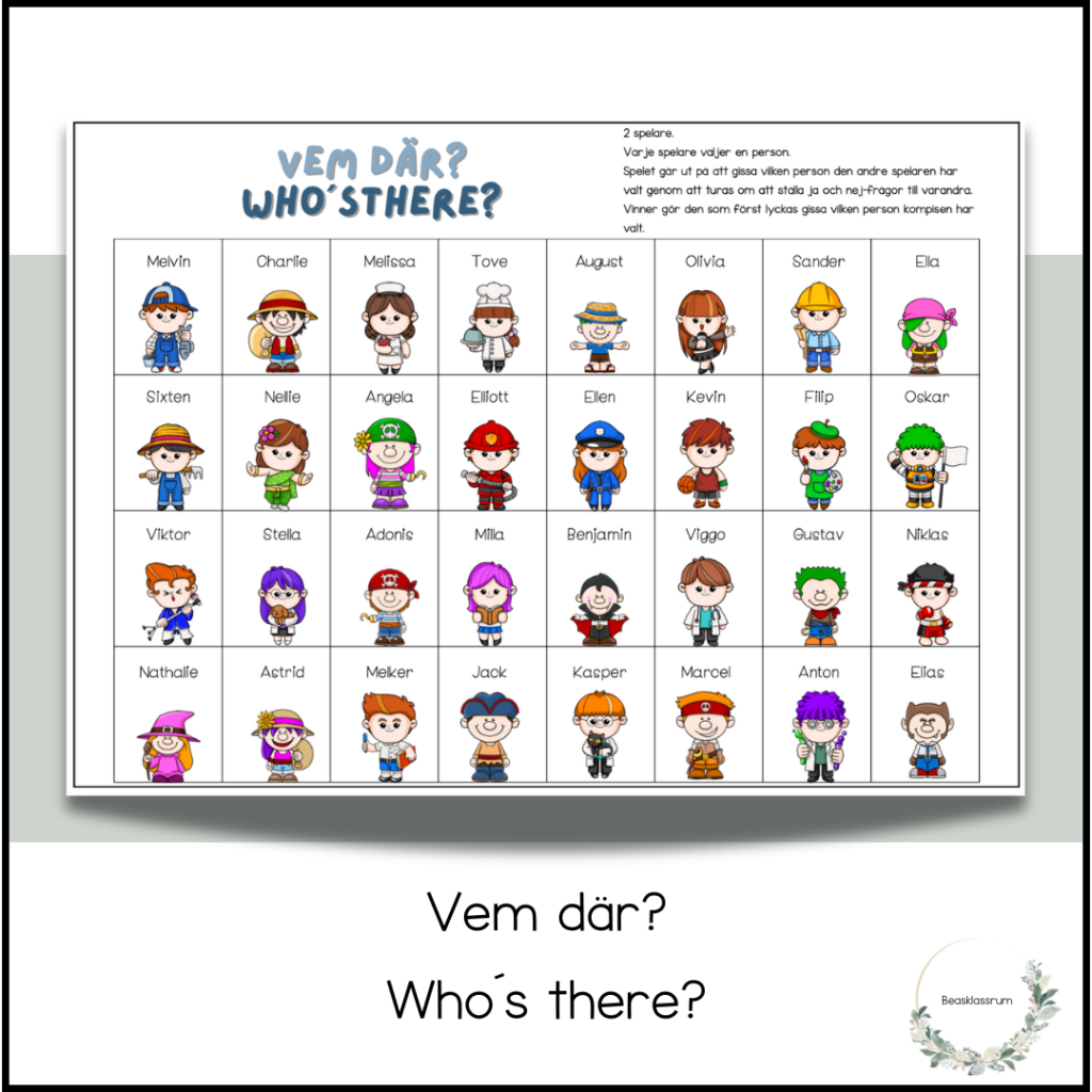 Vem där? Who´s there?