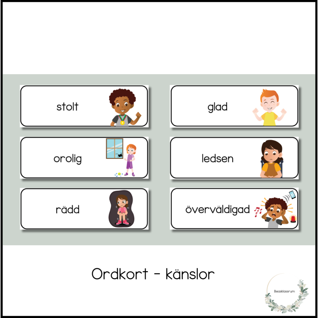 Känslor – ordkort