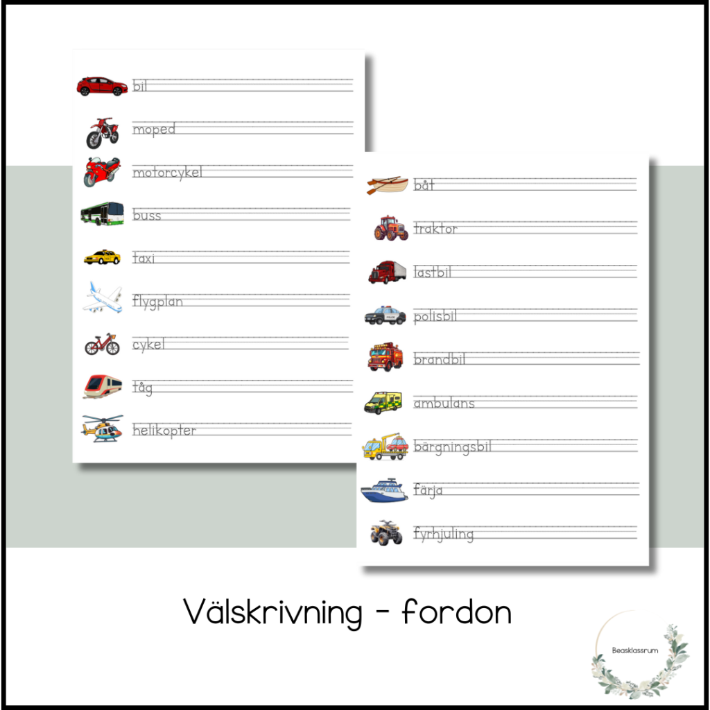 Välskrivning – fordon