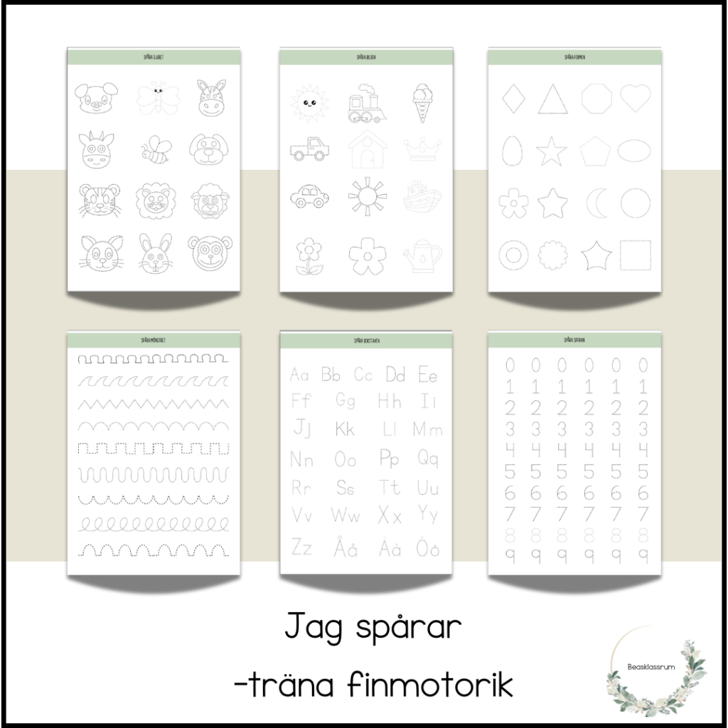 Jag spårar – träna finmotorik