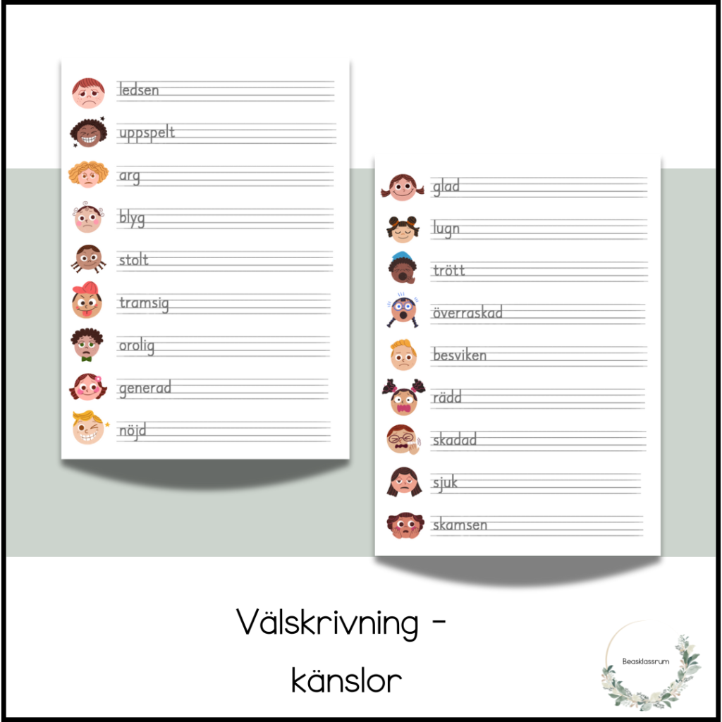 Välskrivning – känslor