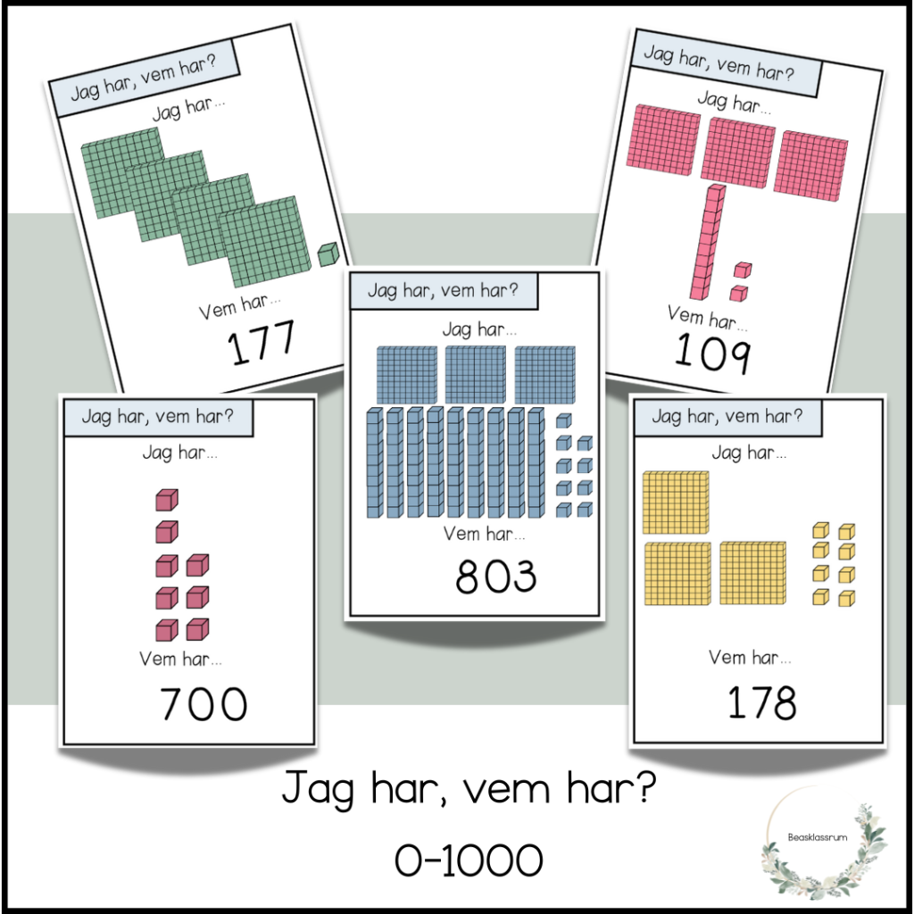 Jag har, vem har? 0-1000