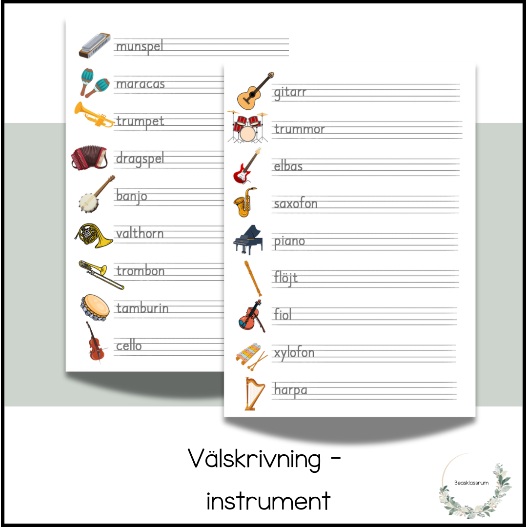 Välskrivning - instrument