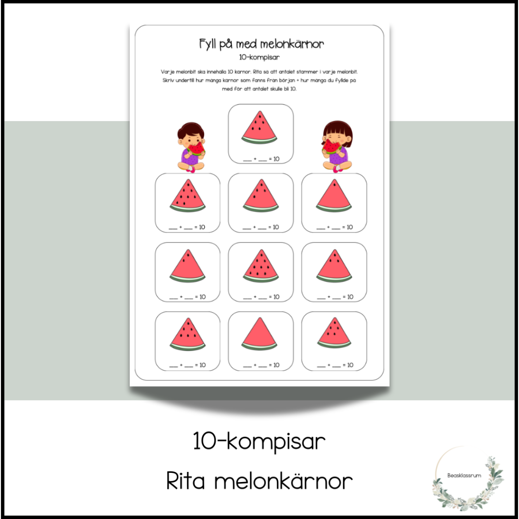 Tiokompisar – melonkärnor