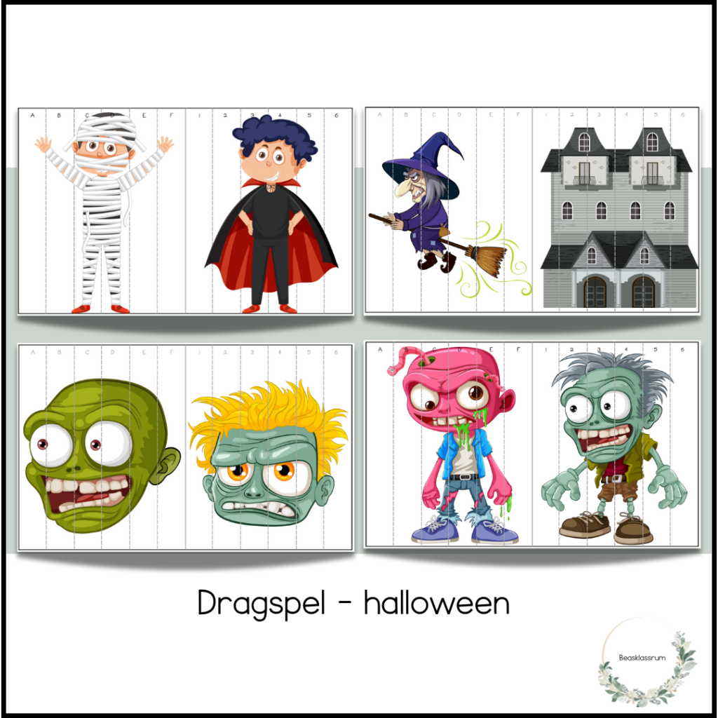 Magiska dragspel – 4 st halloween