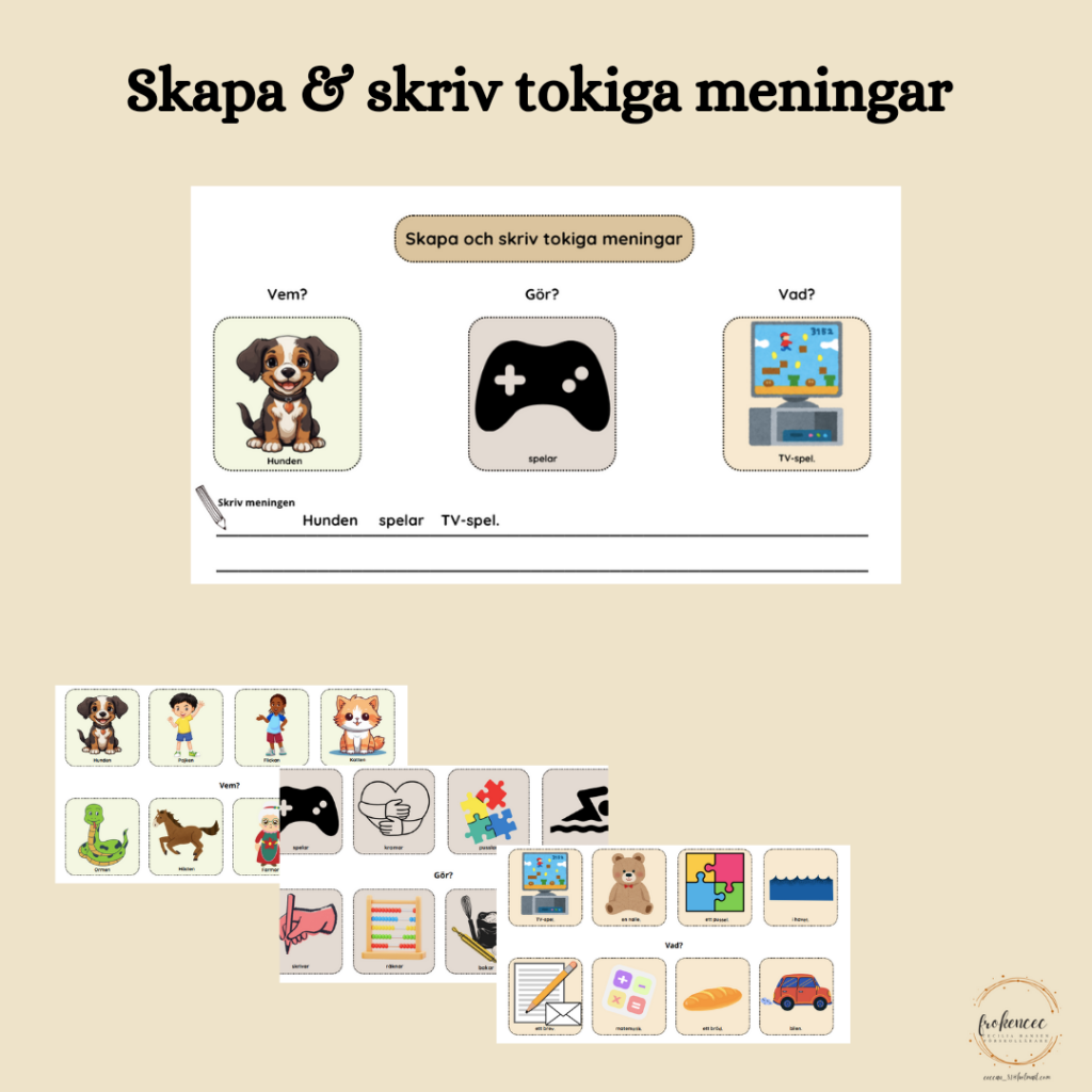 Skapa & skriv tokiga meningar