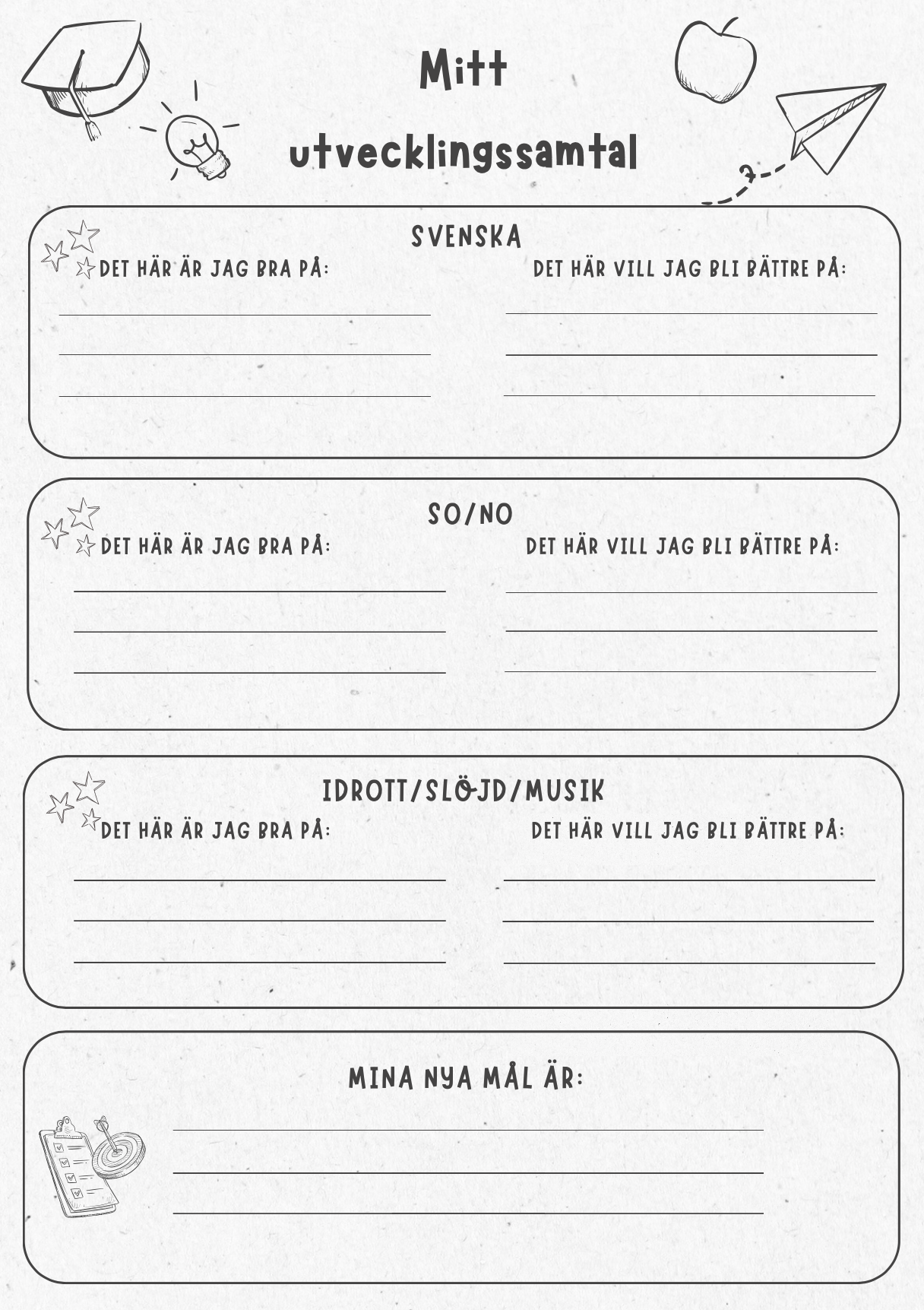 Mitt utvecklingssamtal