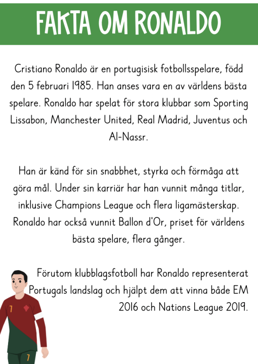 Mitt häfte om fotbollsspelare