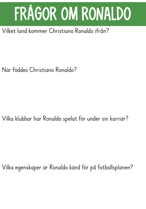Mitt häfte om fotbollsspelare