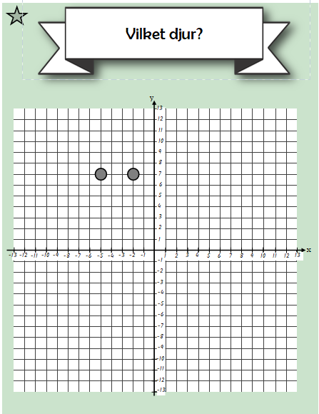 Koordinatsystem - prick till prick- vilket djur framträder - uggla