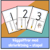 Väggsiffror med skrivriktning - stapel