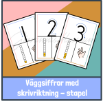 Väggsiffror med skrivriktning – stapel - bild 1