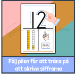 Väggsiffror med skrivriktning – stapel (11-20) - bild 2