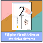 Väggsiffror med skrivriktning – stapel - bild 2