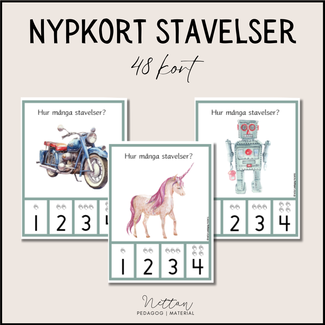 Nypkort Stavelser