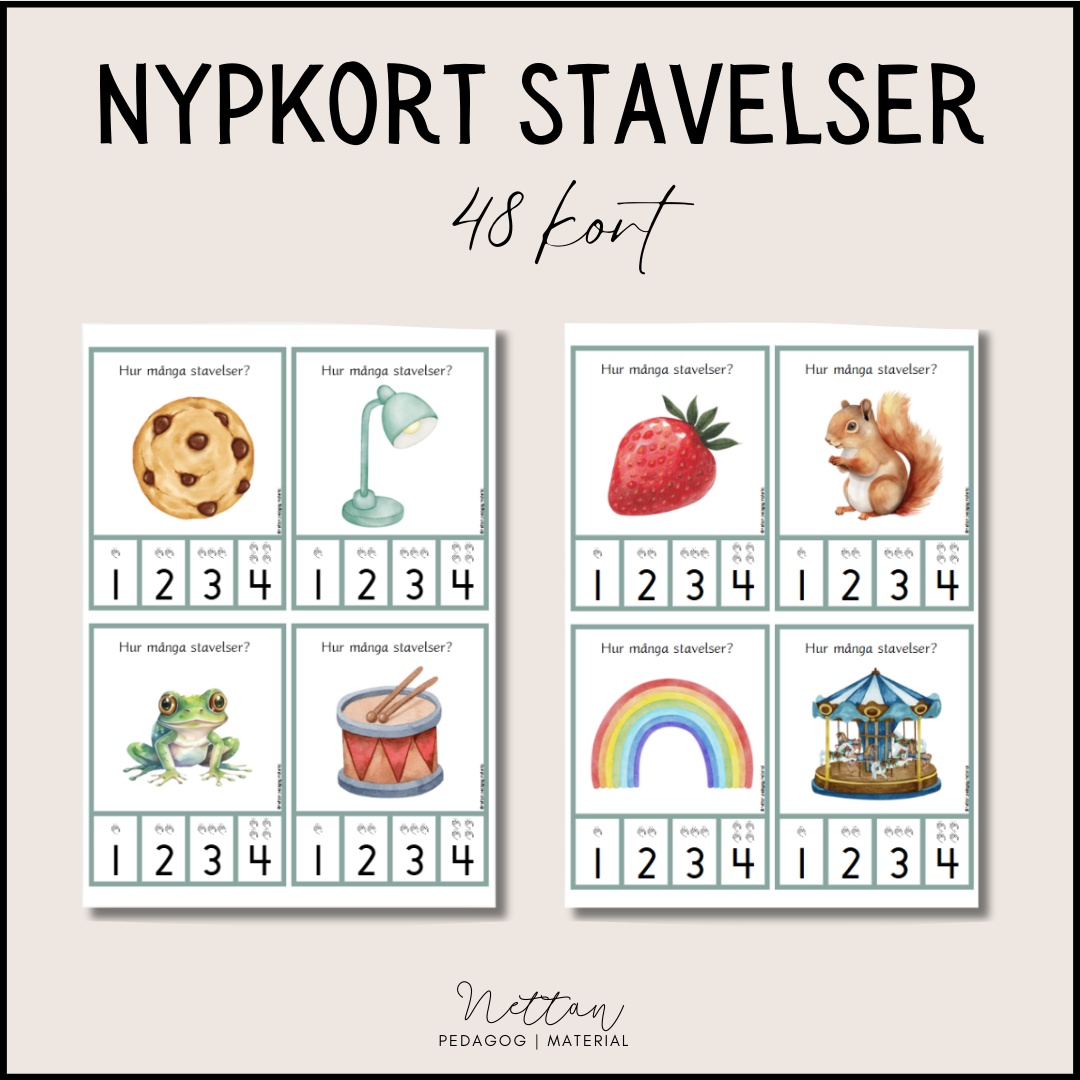 Nypkort Stavelser