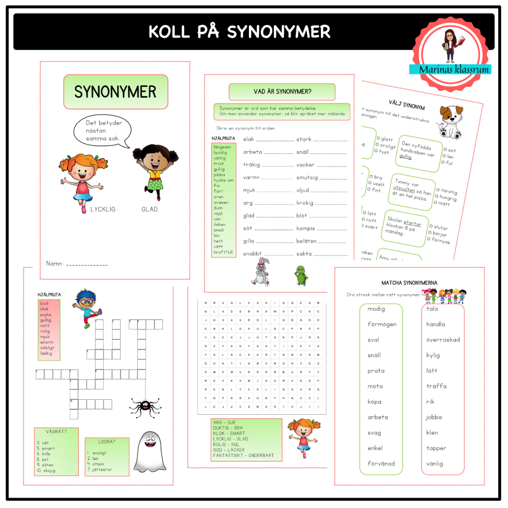 Koll på synonymer